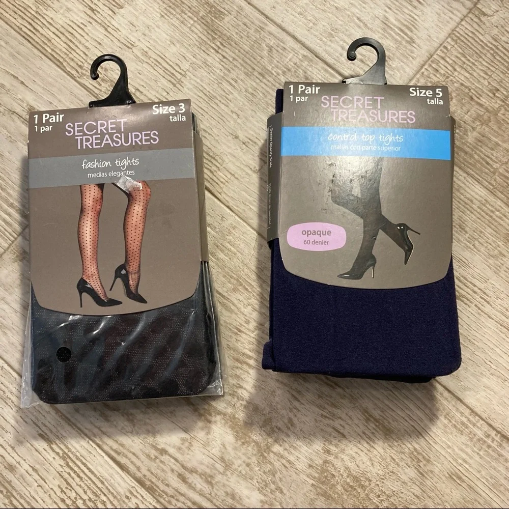 2 Pair NIP Tights XL